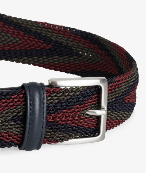 Braided Belt Nylon/Leather