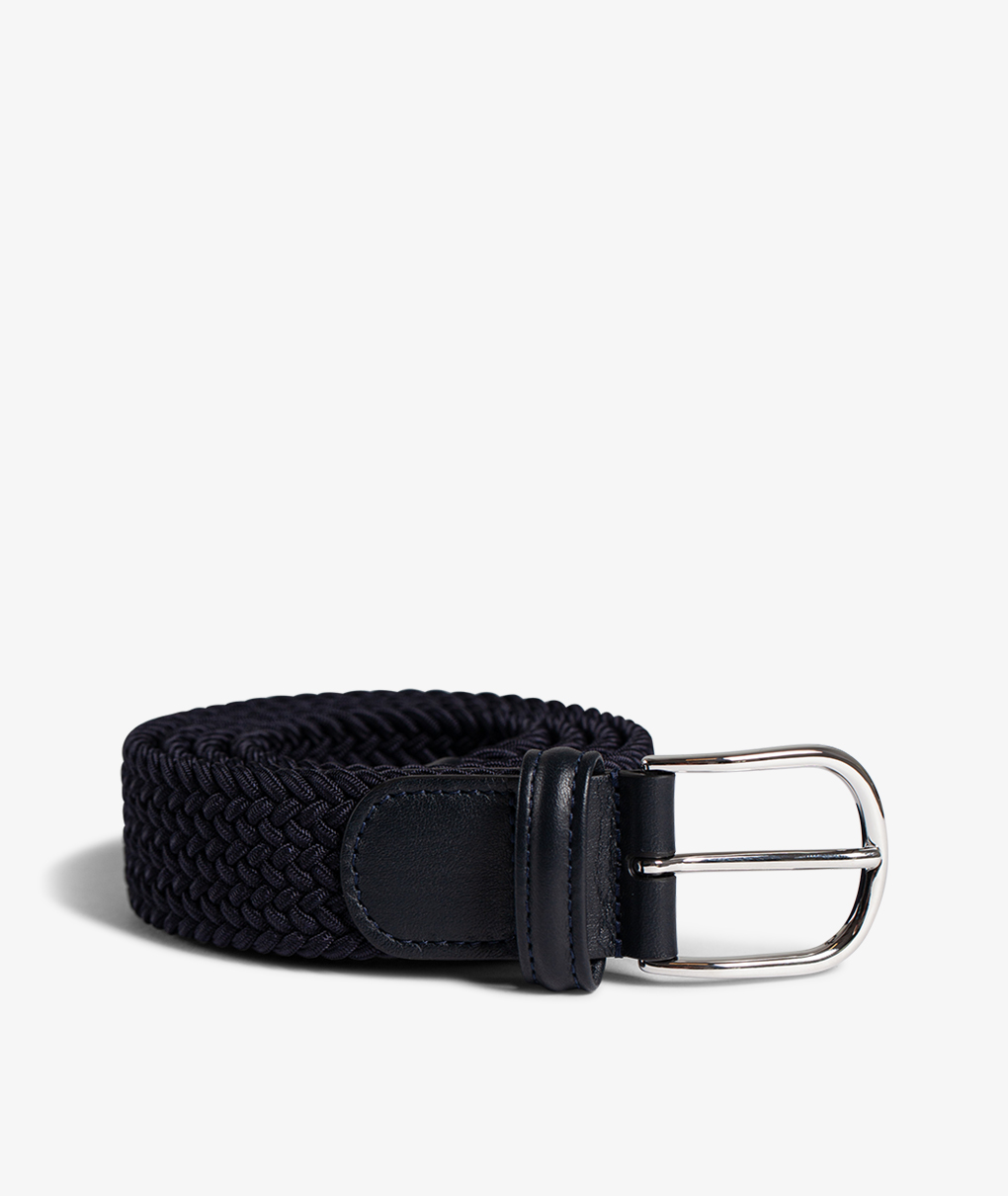 Anderson's light blue braided elastic belt - Floccari Store