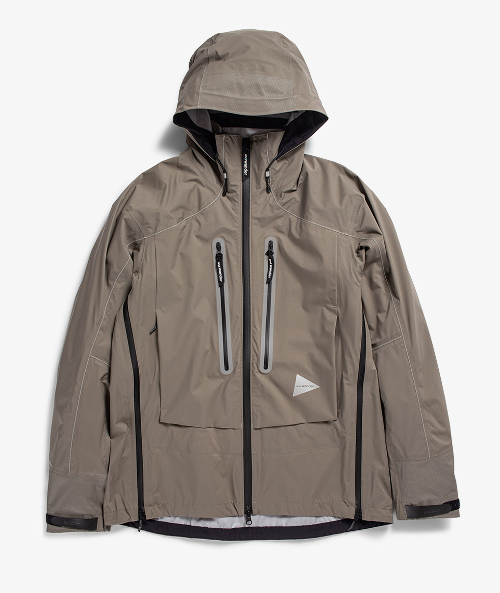 Norse Store  Shipping Worldwide - And Wander Pertex Shield Rain Jacket -  Gray