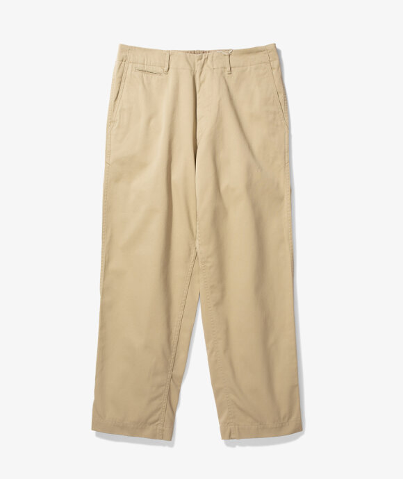 Norse Store | Shipping Worldwide - nanamica Wide Chino Pants - Khaki