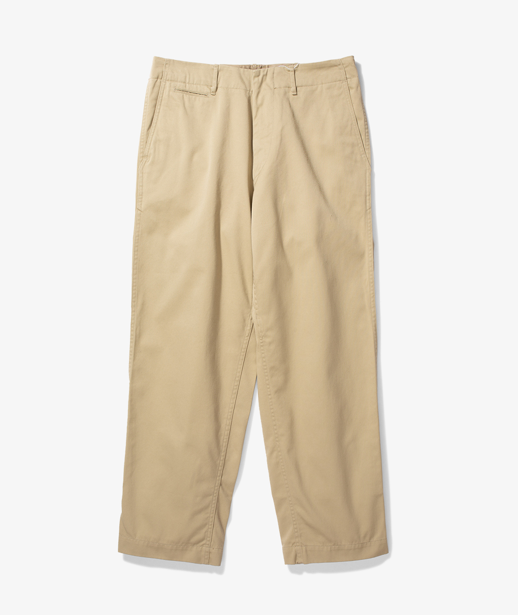 Norse Store | Shipping Worldwide - nanamica Wide Chino Pants - Khaki