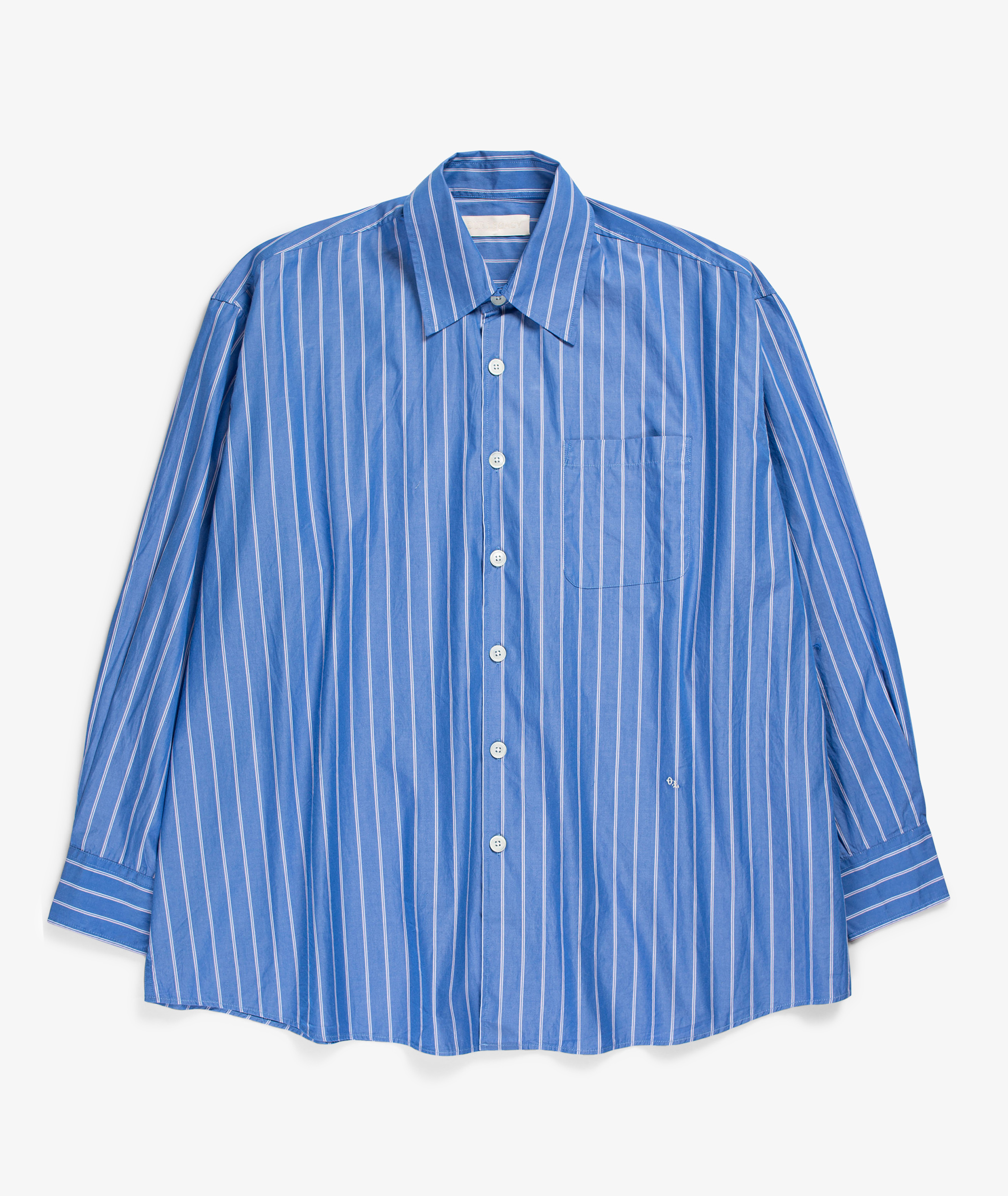 Norse Store | Shipping Worldwide - Our Legacy Borrowed Stripe Shirt - Blue  / White