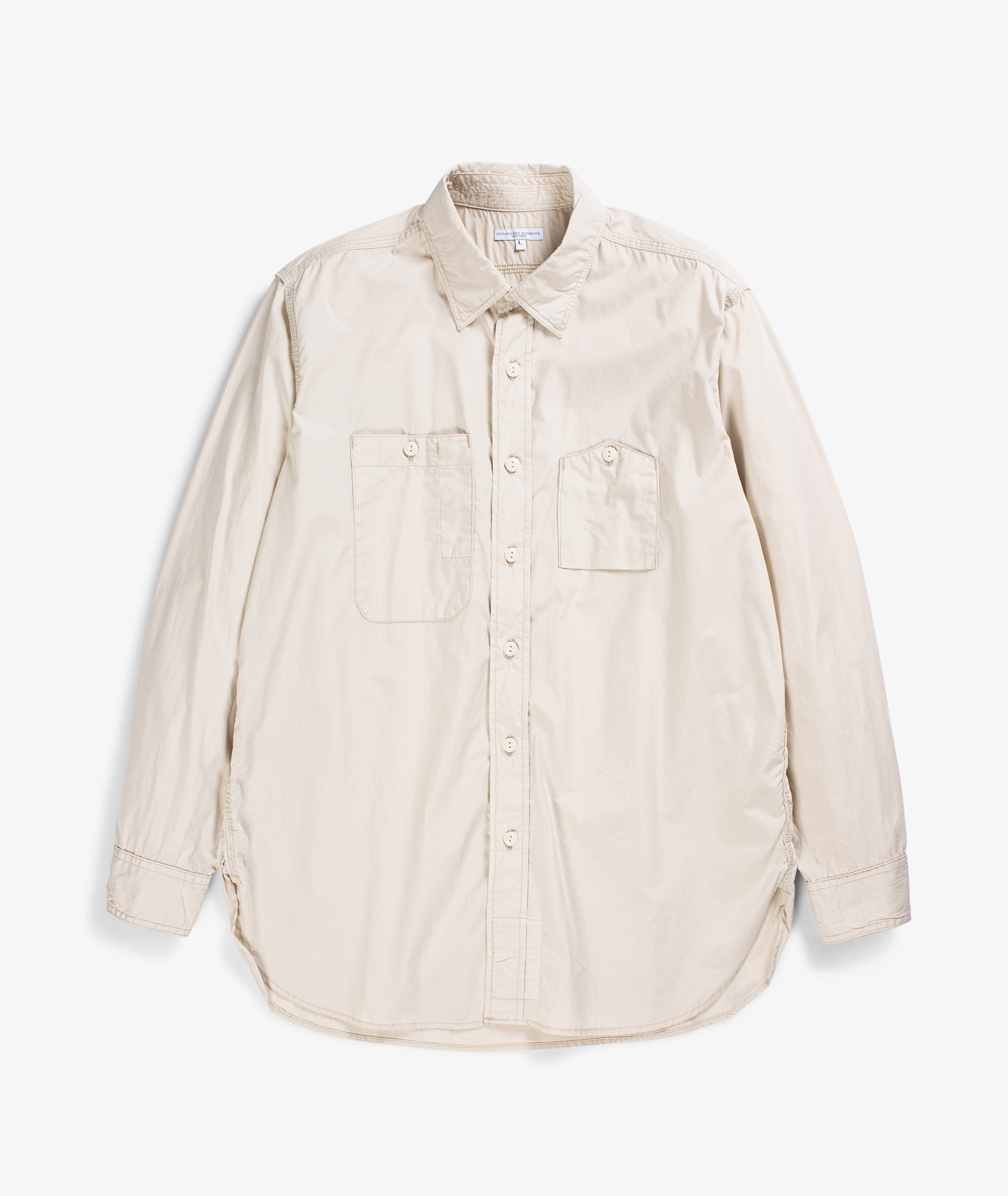 Norse Store | Shipping Worldwide - Engineered Garments Work Shirt - Beige