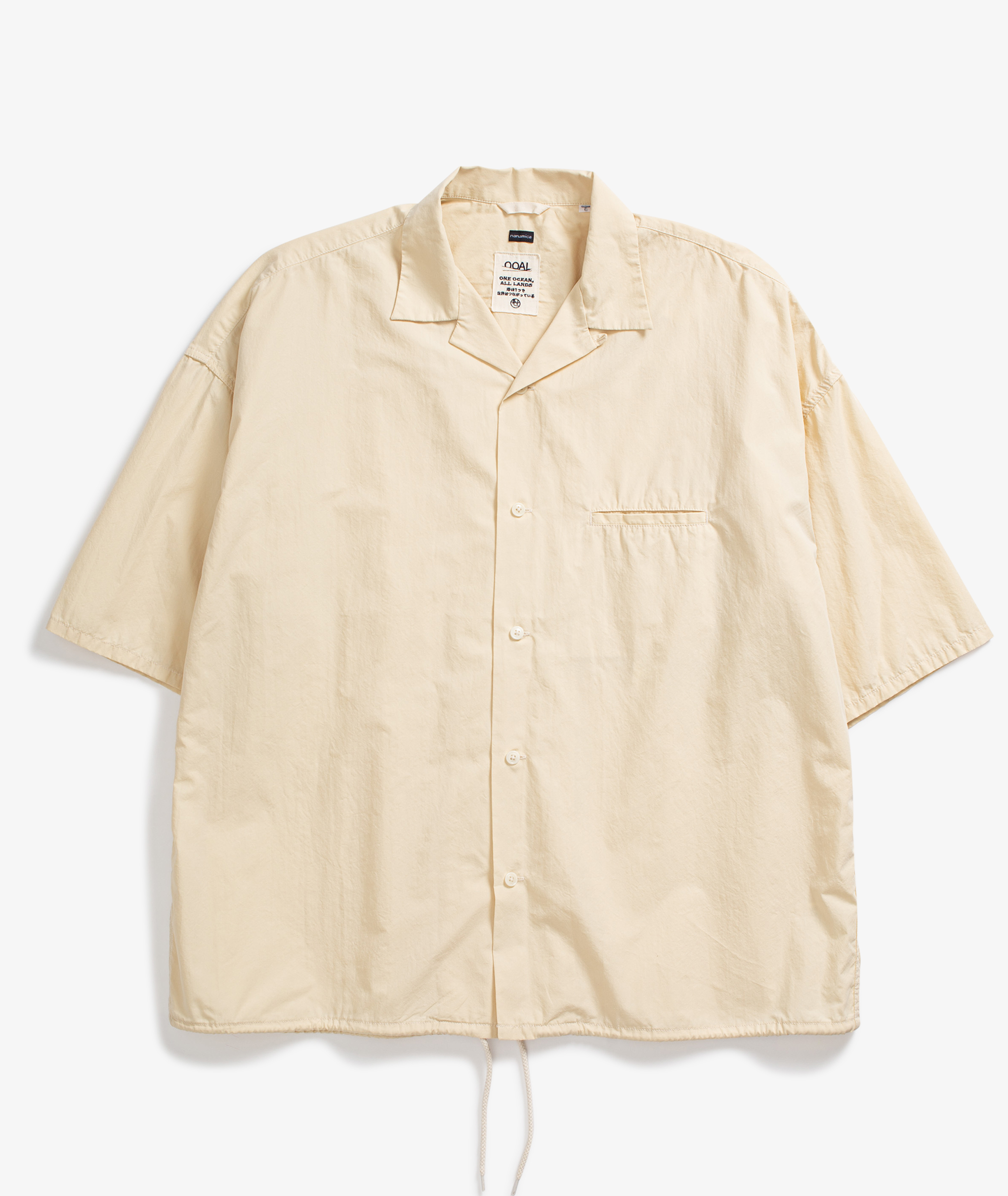 23SS Open Collar Wind H/S Shirt エクリュ