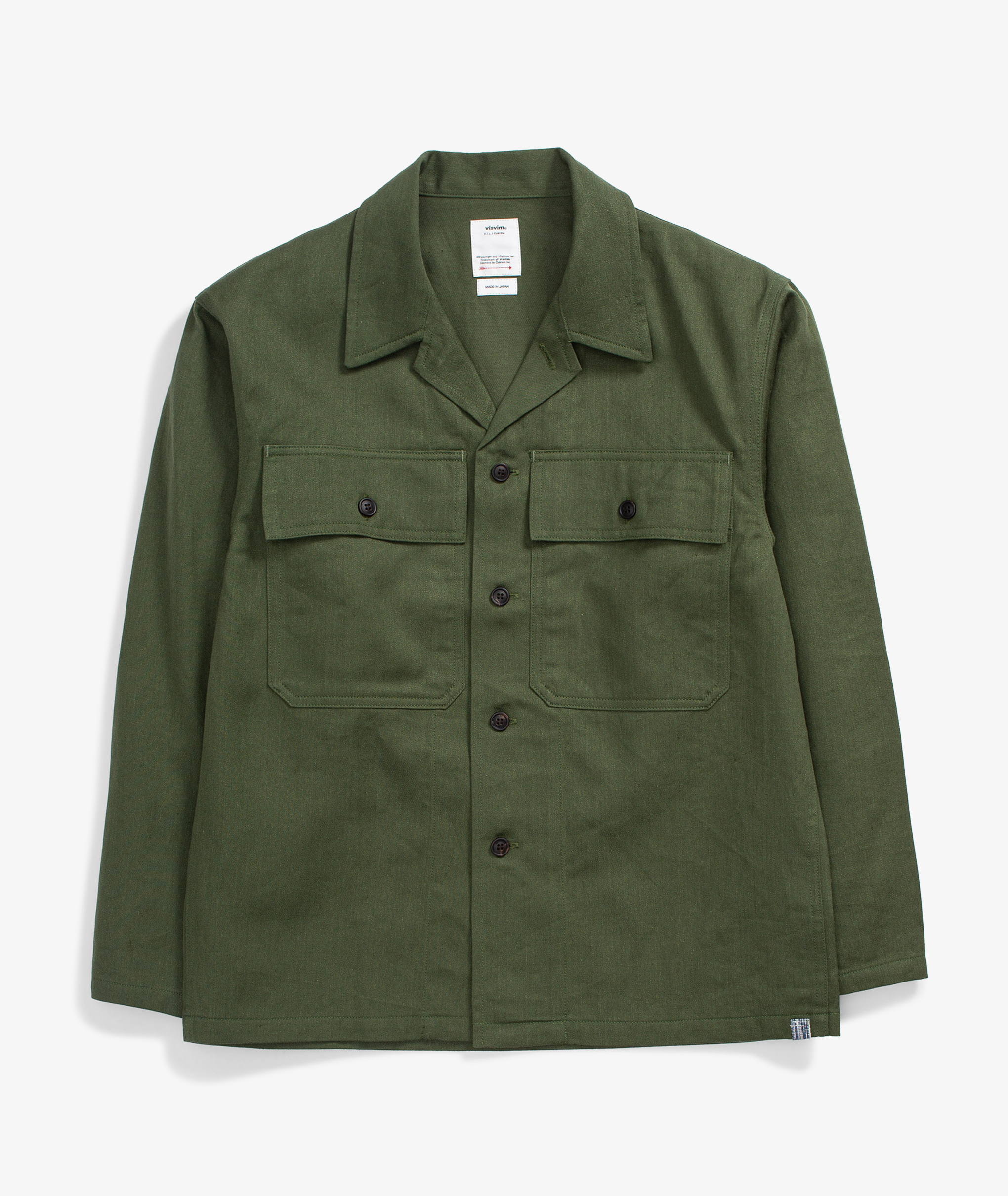 Norse Store | Shipping Worldwide - Visvim Cardwell Shirt L/S - Olive