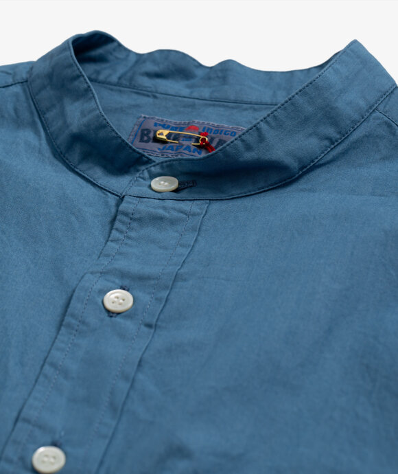 Blue Blue Japan - Typewriter Stand-up Collar Shirt
