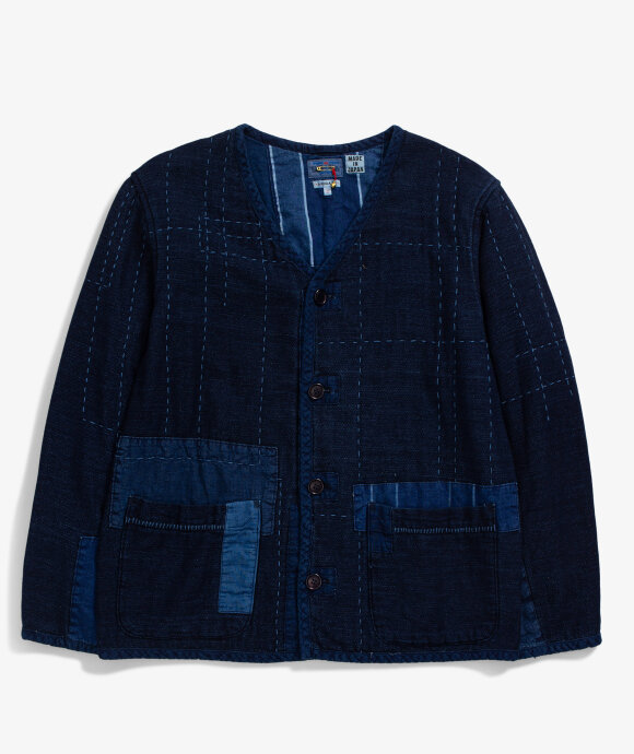 Blue Blue Japan - Indigo Mesh Patchwork Jacket