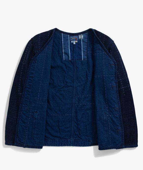 Blue Blue Japan - Indigo Mesh Patchwork Jacket