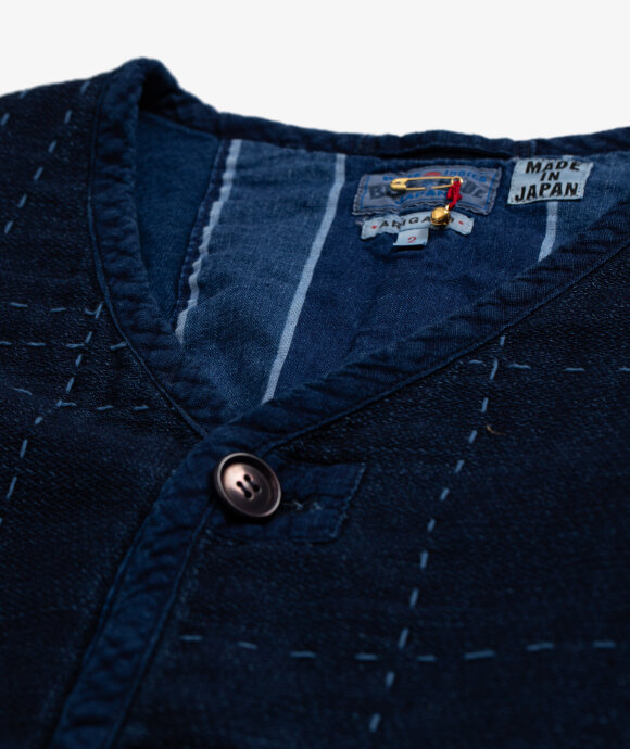 Blue Blue Japan - Indigo Mesh Patchwork Jacket