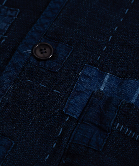 Blue Blue Japan - Indigo Mesh Patchwork Jacket