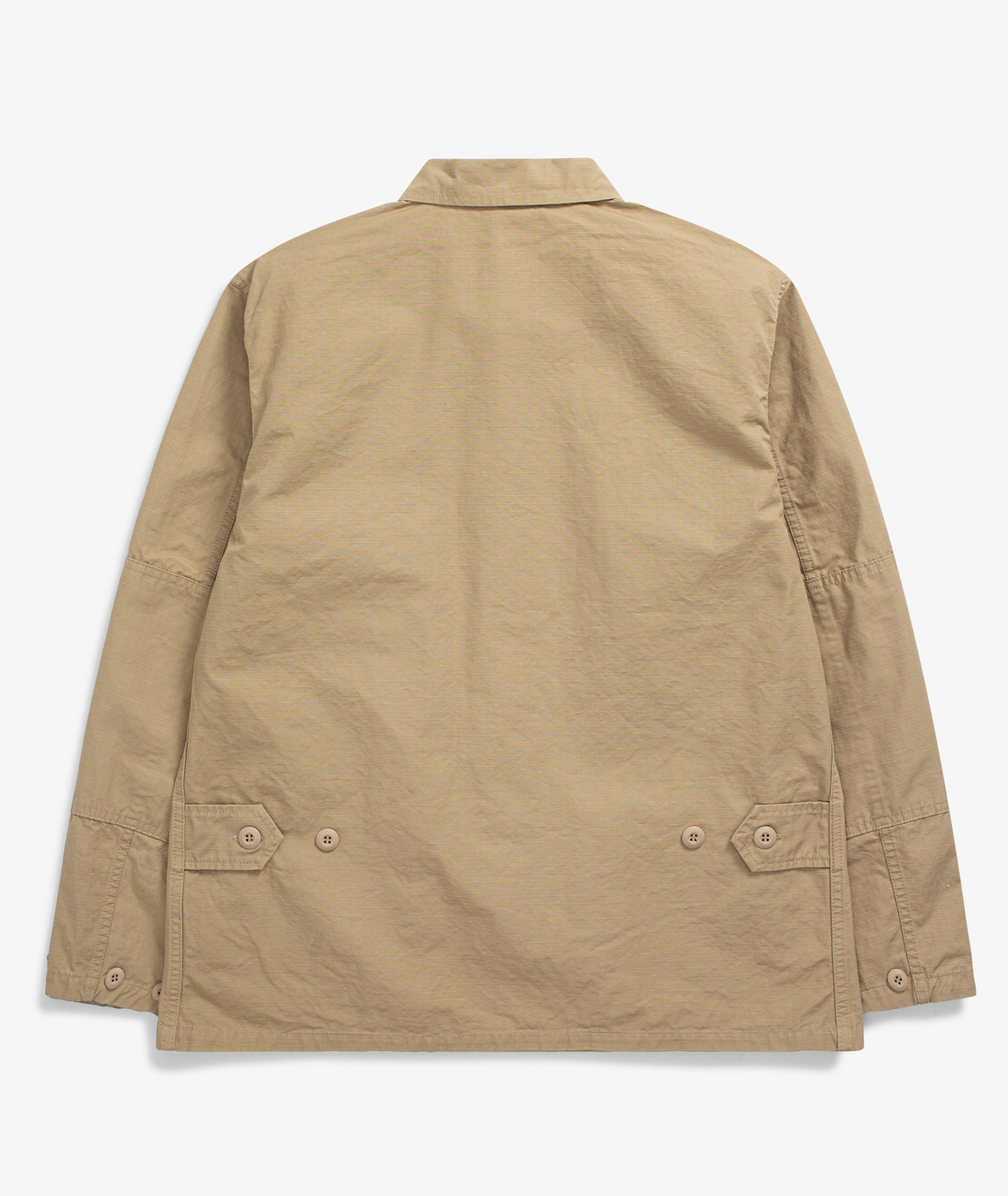 Norse Store | Shipping Worldwide - orSlow Cargo Shirt Jacket - Beige