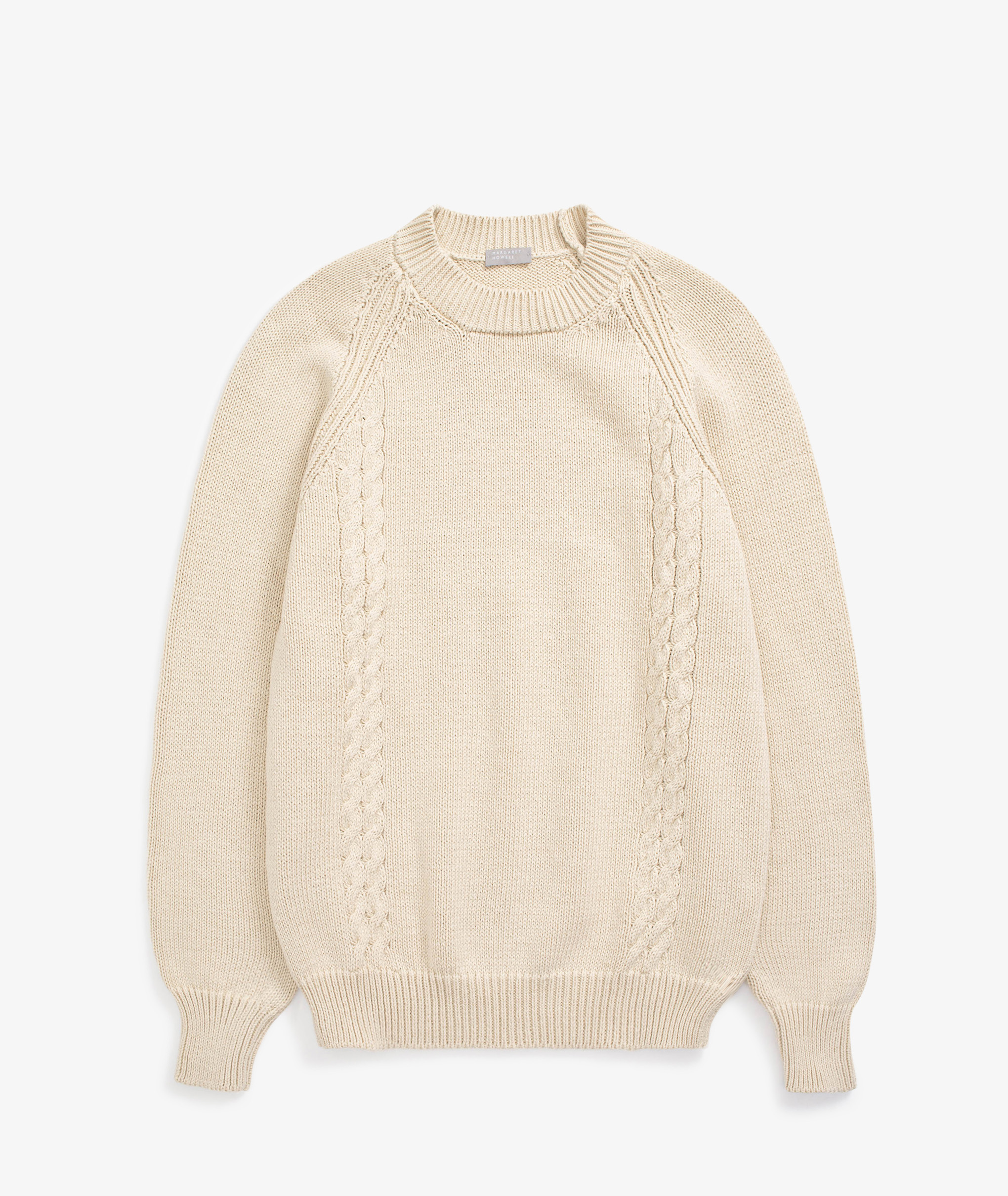 MHL. 15AW Basic Wool Cable Knit