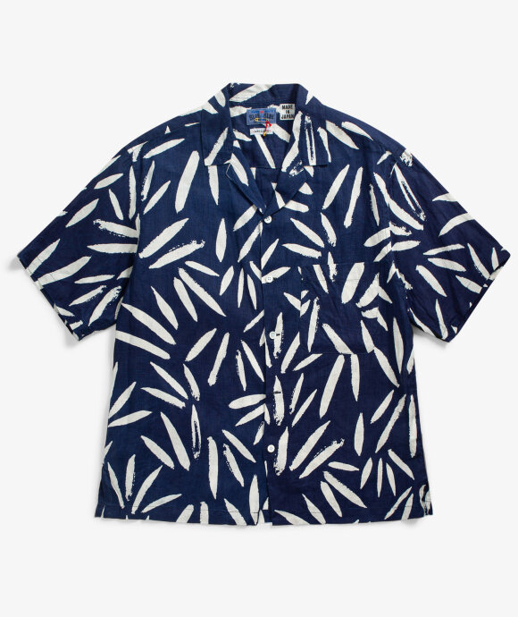 Blue Blue Japan - S/S Linen Sasa Leaf Shirt