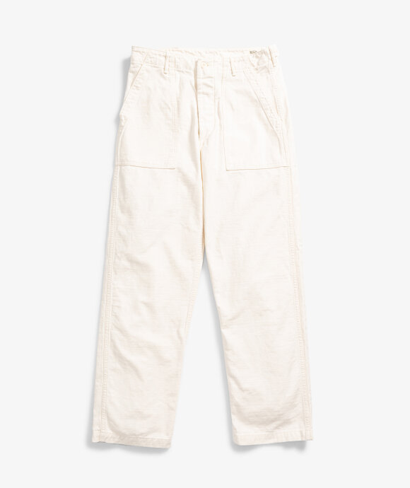 Norse Store | Shipping Worldwide - orSlow Regular Fit Fatigue Pant - Ecru