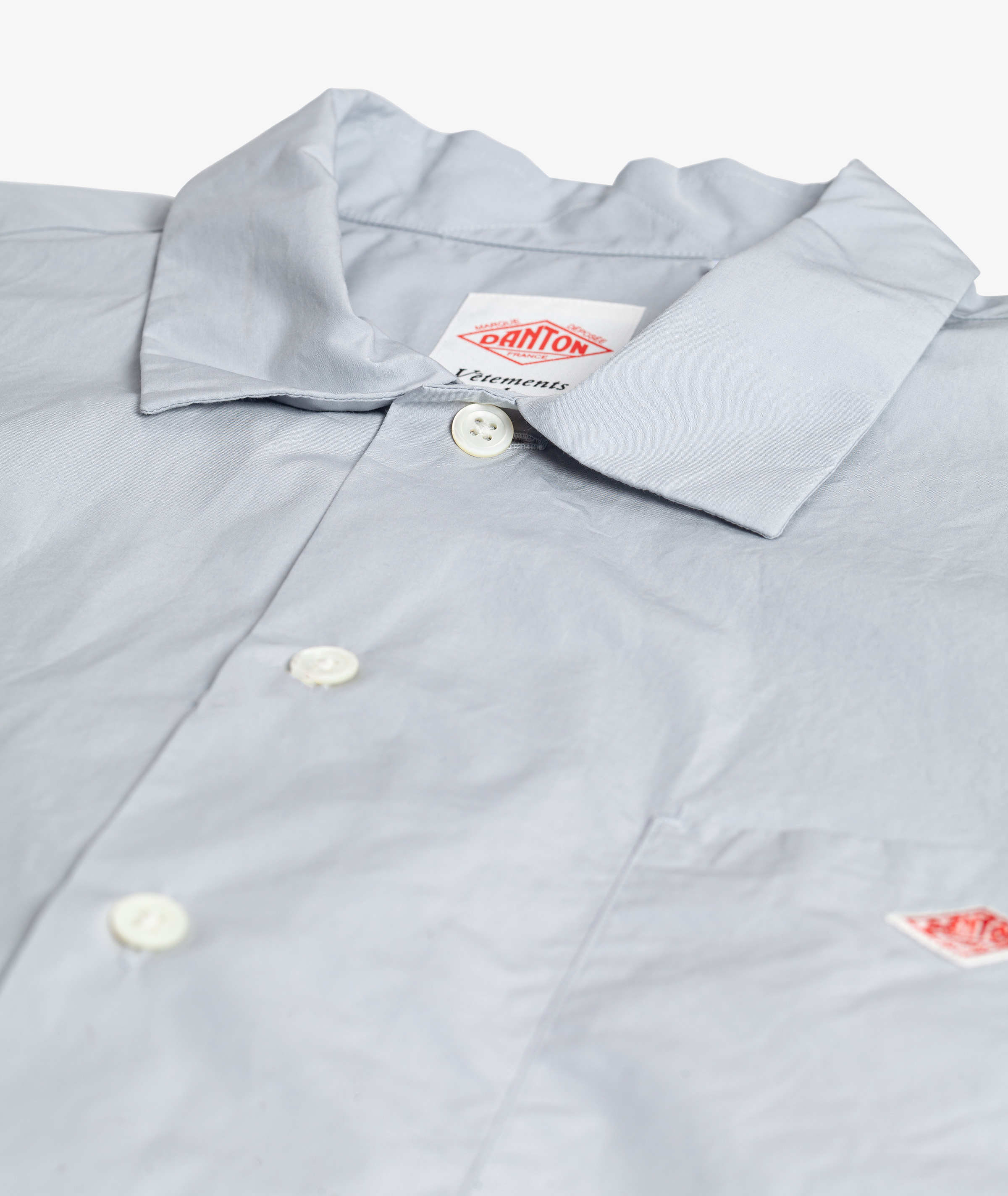 Norse Store | Shipping Worldwide - Danton Work Shirt S/S - Sax