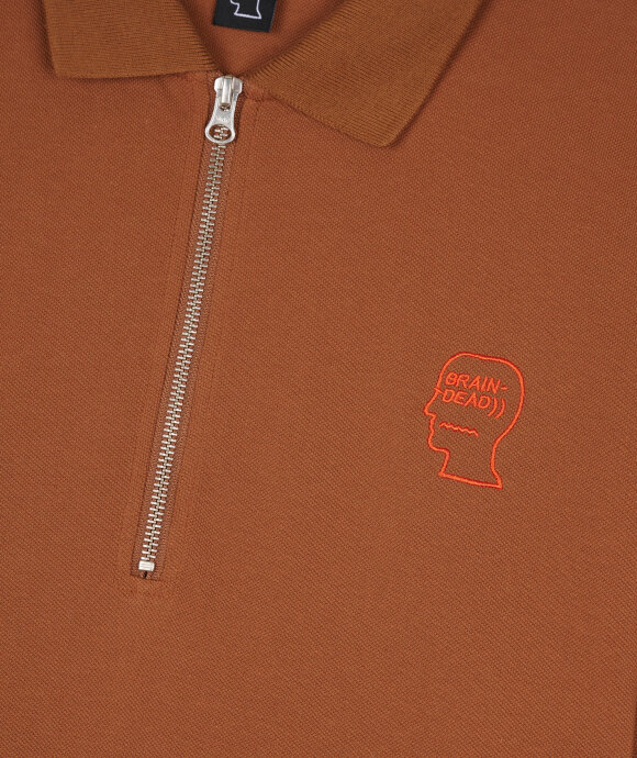 Brain Dead - Dogma Half Zip Polo