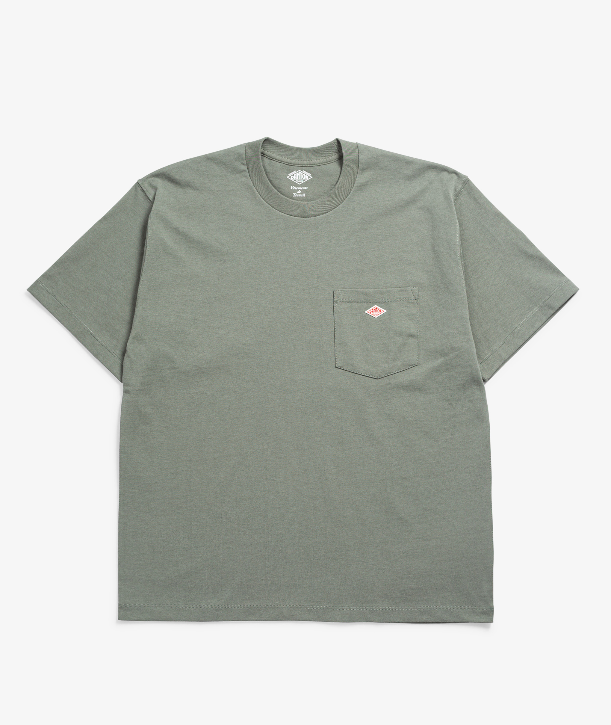 DANTON 【STORE EXCLUSIVE】MEN'S T/C PIQUE HENRY NECK T-SHIRT