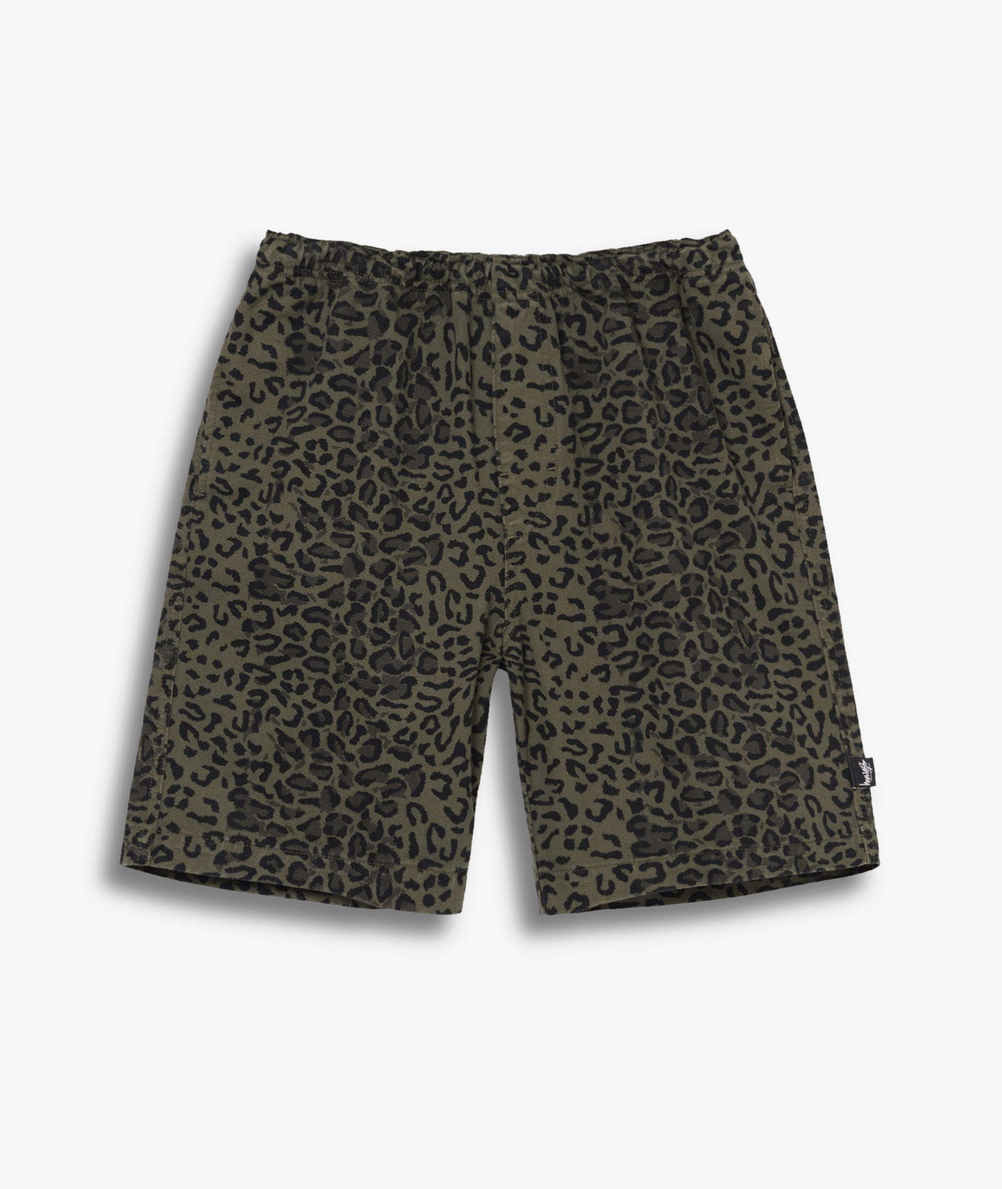 Cuffed Beach Shorts W/ Elastic Waist Band