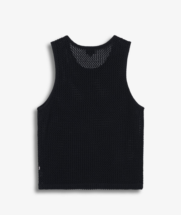 Norse Store | Shipping Worldwide - Stüssy O'Dyed Mesh Tank - Black