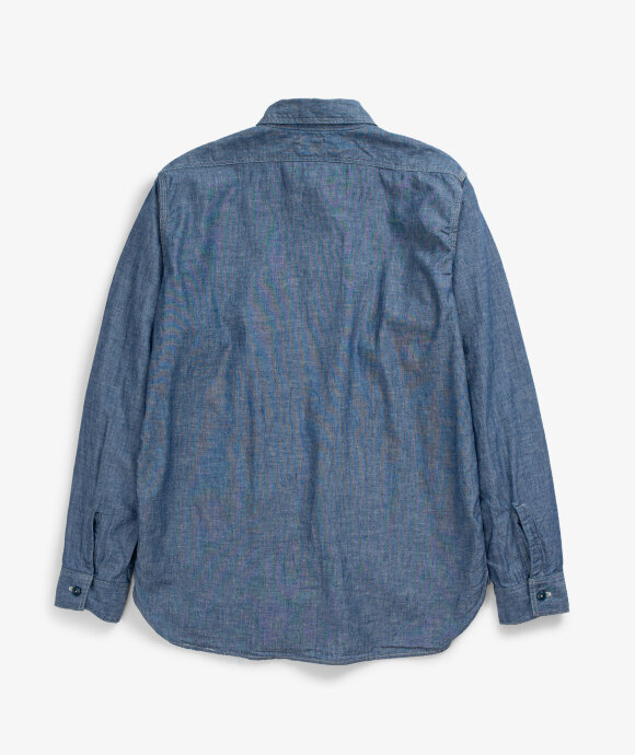 Norse Store | Shipping Worldwide - orSlow Chambray Shirt - BLUE