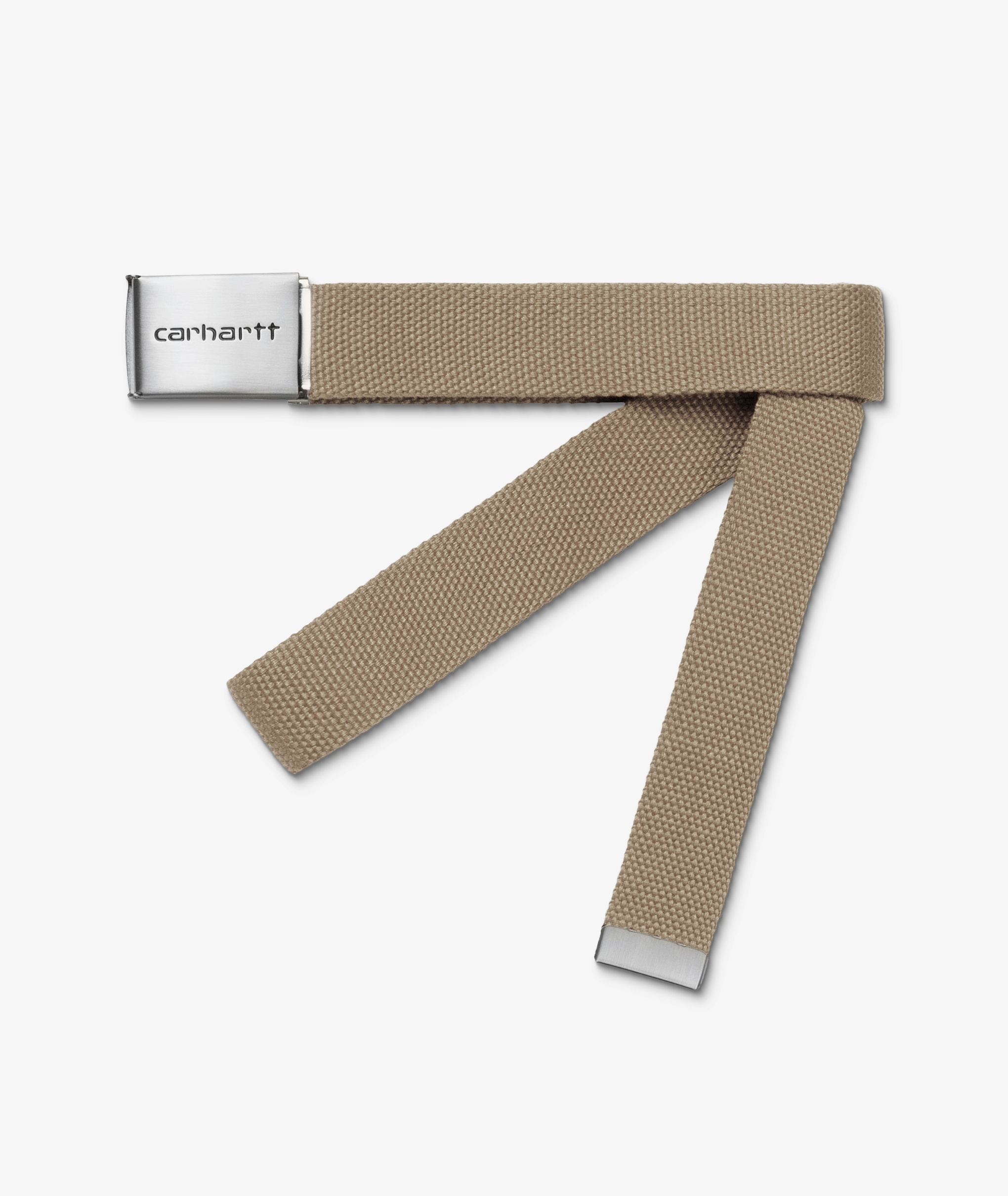 Norse Store | Shipping Worldwide - Carhartt WIP Clip Belt Chrome - Leather