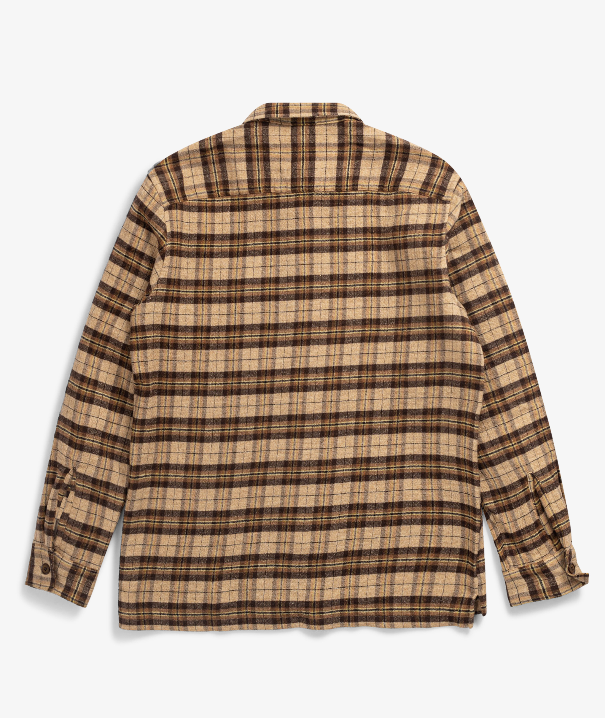 Norse Store | Shipping Worldwide - Sunflower Spacey Shirt LS - Brown