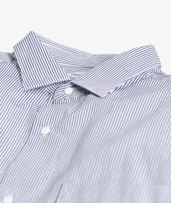 nanamica - Regular Collar Stripe Wind Shirt