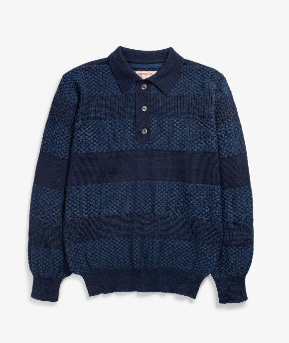 Anonymous Ism - Moss Stitch Polo Knit