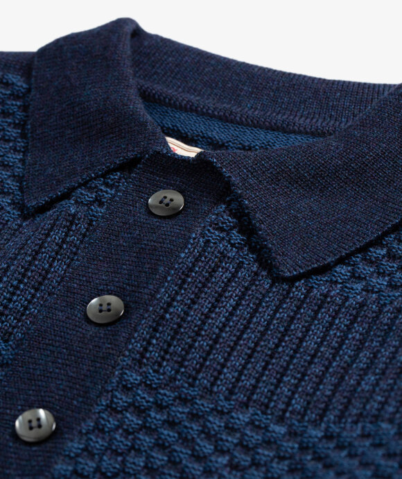 Anonymous Ism - Moss Stitch Polo Knit