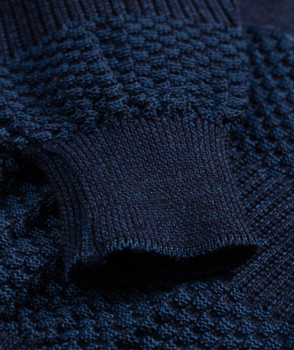 Anonymous Ism - Moss Stitch Polo Knit