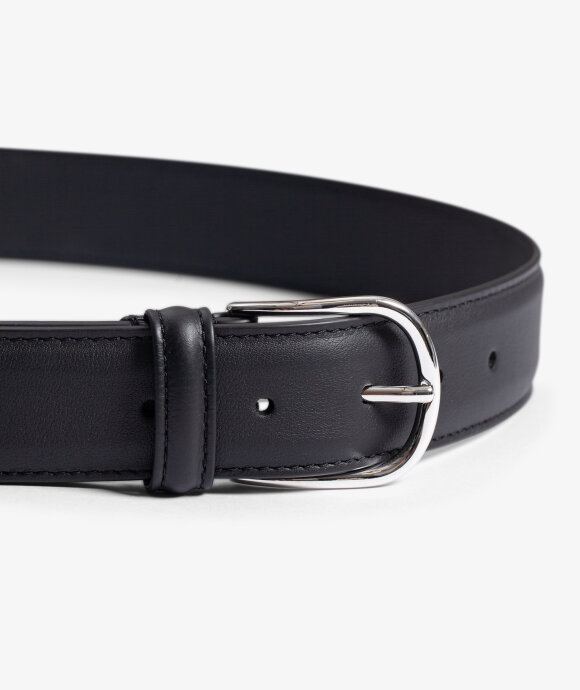 Anderson's - Classic Leather Belt - ROUND BUCKLE
