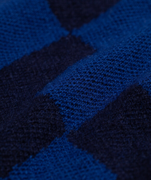 Blue Blue Japan - Cross Pattern Mohair Vest