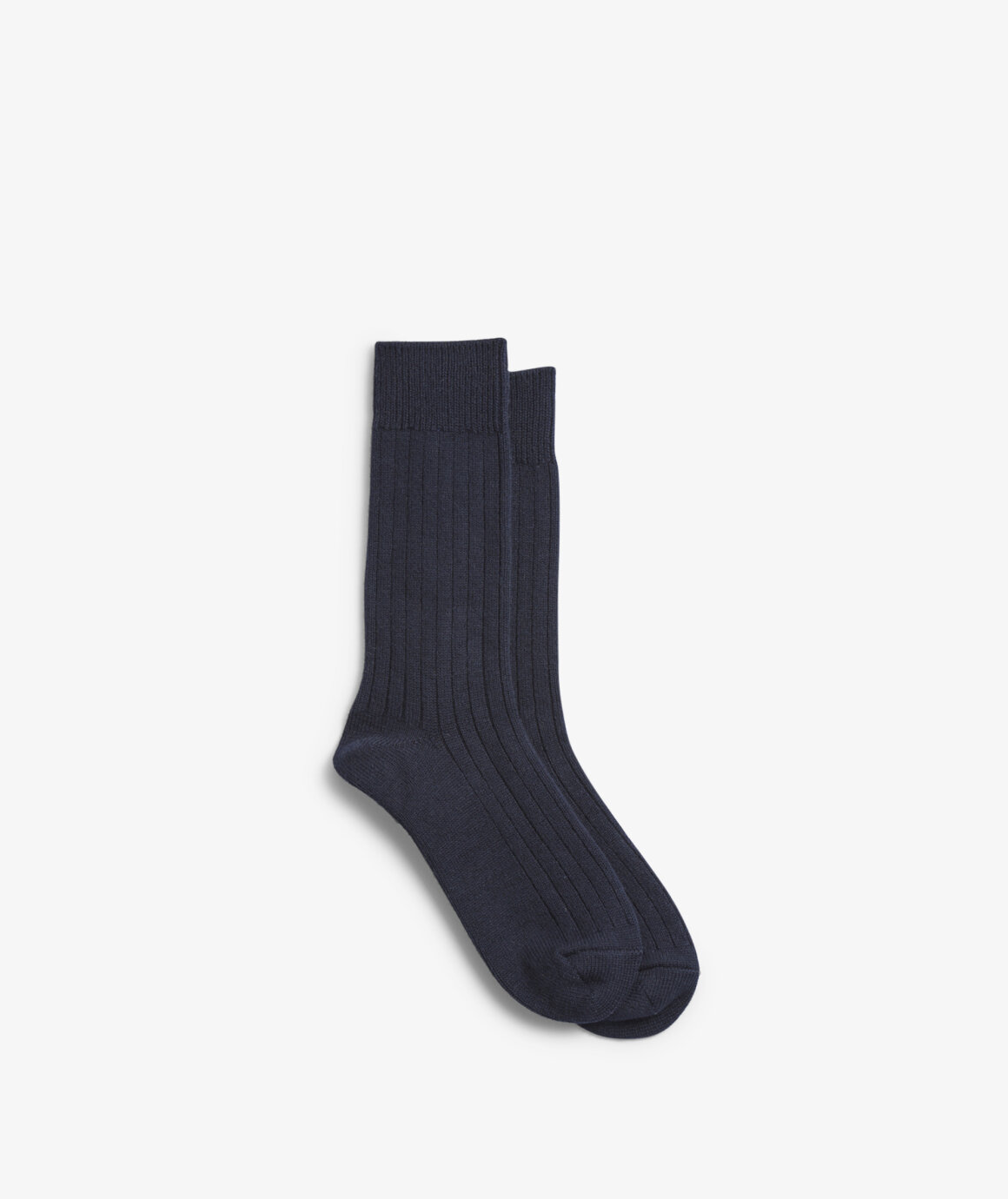 Norse Store | Shipping Worldwide - RoToTo Cotton Wool Ribbed Crew - Navy