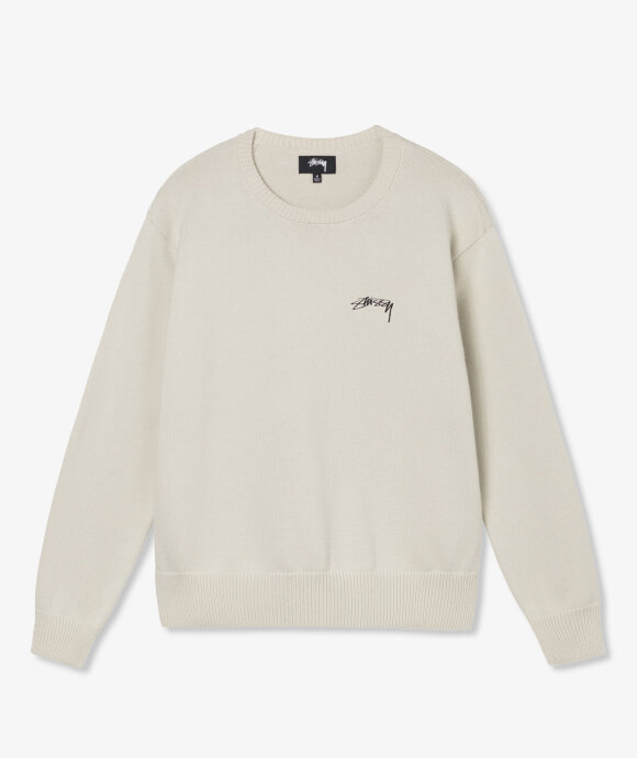 Norse Store | Shipping Worldwide - Stussy Care Label Sweater - Natural