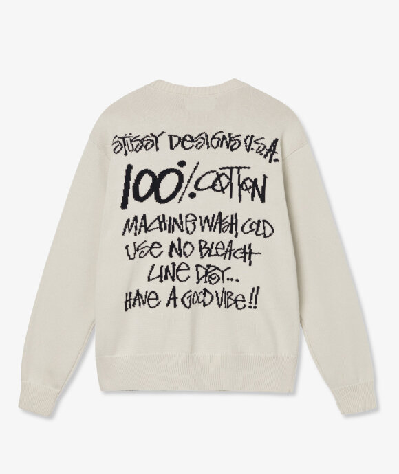 Stüssy - Care Label Sweater