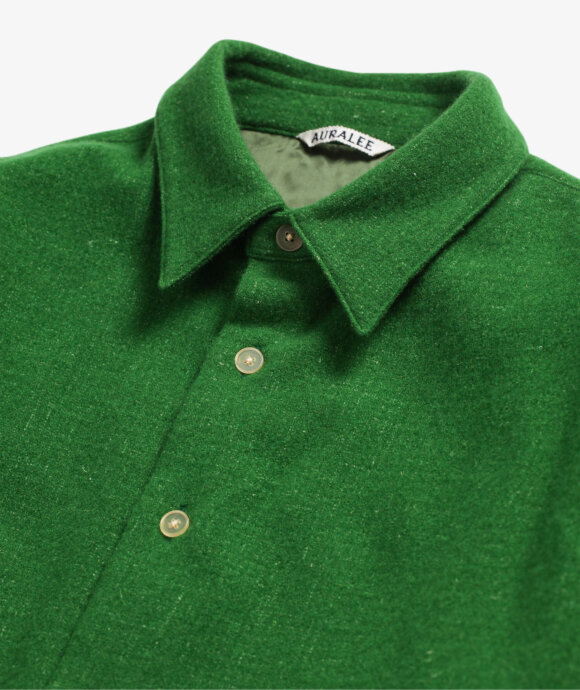 Auralee - Wool Cashmere Tweed Shirt