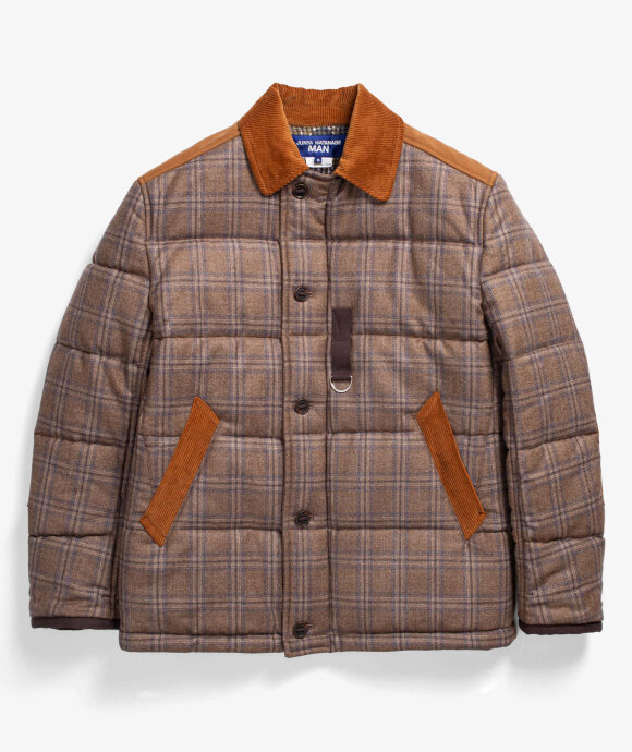 Junya Watanabe MAN - Wool Check Down Jacket