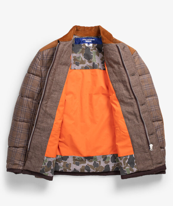 Junya Watanabe MAN - Wool Check Down Jacket