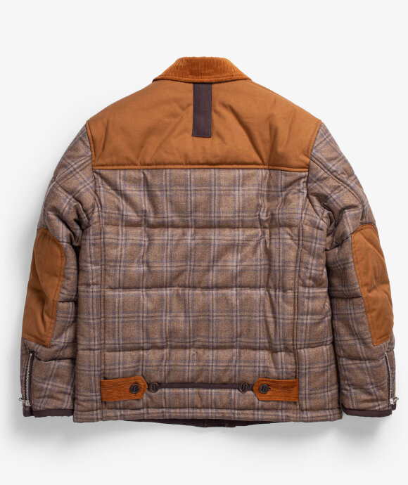 Junya Watanabe MAN - Wool Check Down Jacket