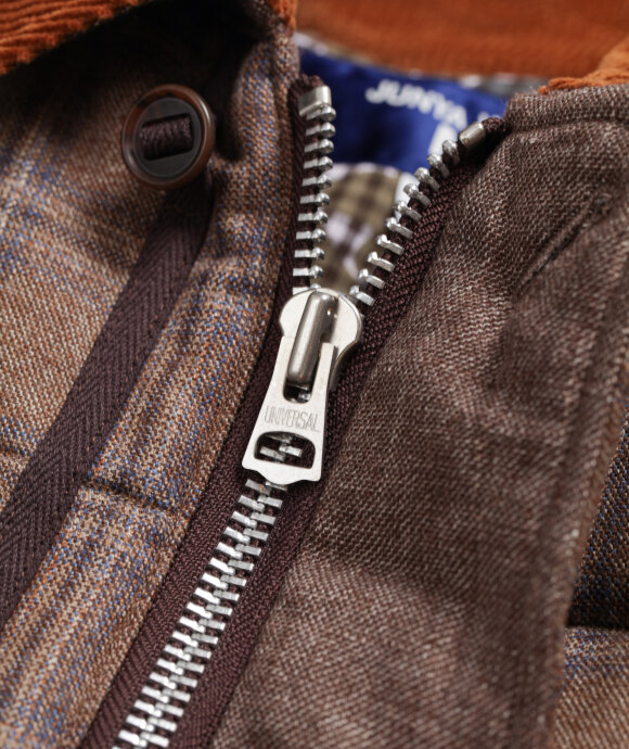 Junya Watanabe MAN - Wool Check Down Jacket