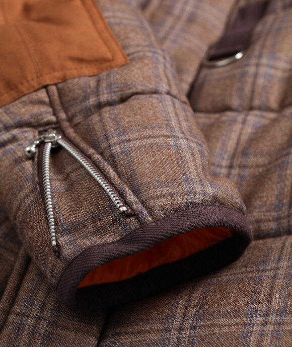 Junya Watanabe MAN - Wool Check Down Jacket