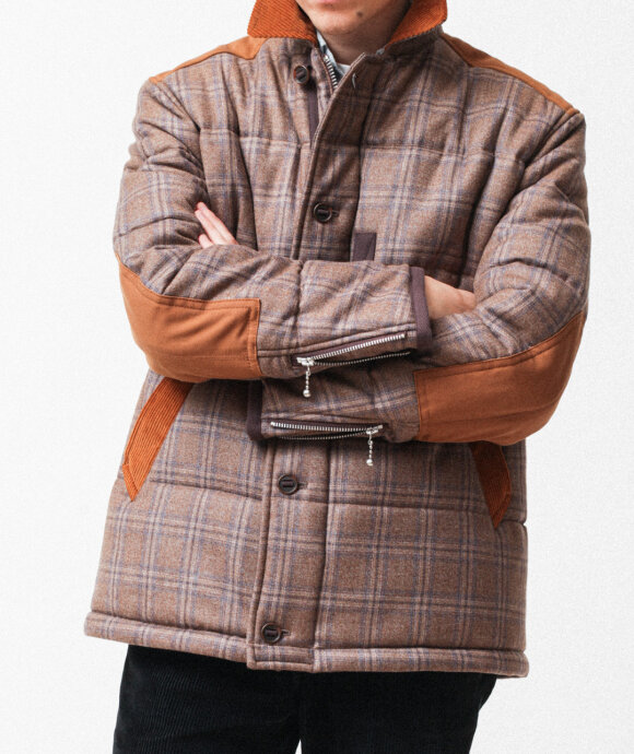 Junya Watanabe MAN - Wool Check Down Jacket