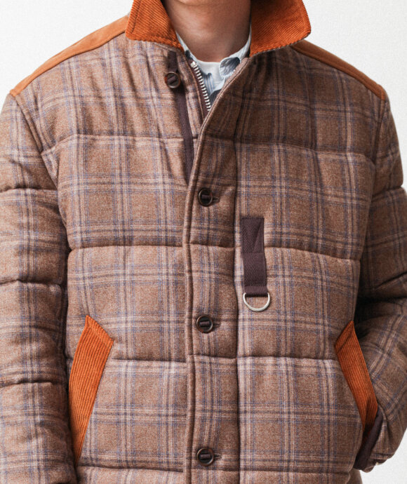 Junya Watanabe MAN - Wool Check Down Jacket