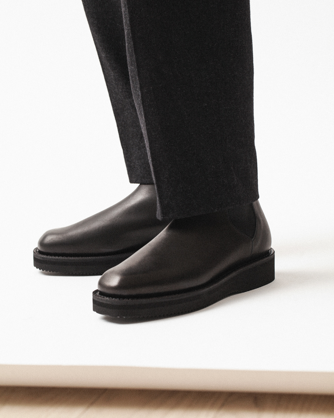 Norse Store | Shipping Worldwide - Auralee LEATHER SQUARE BOOTS MADE BY