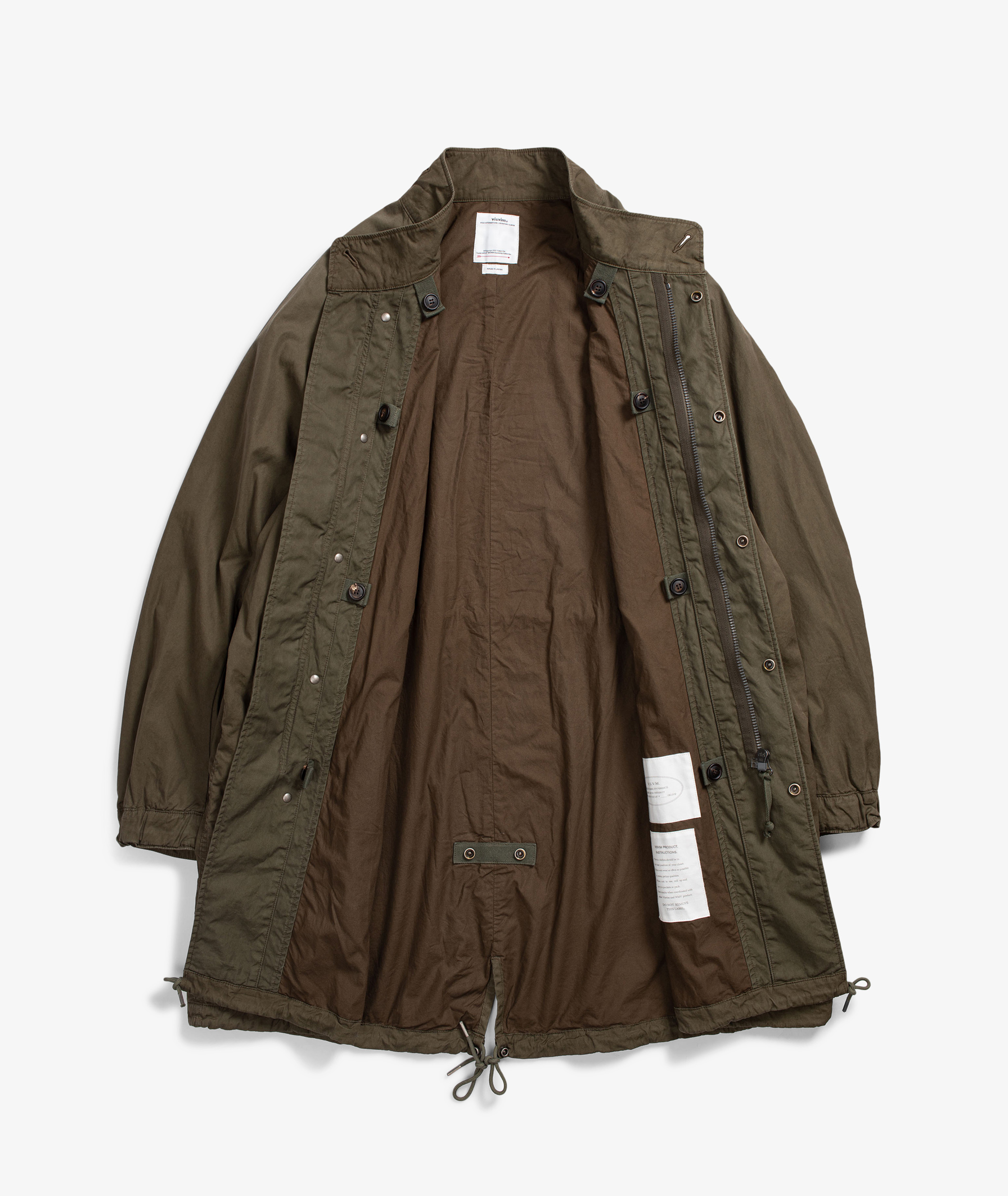 Norse Store | Shipping Worldwide - Visvim Six-Five Fishtail Parka - Brown