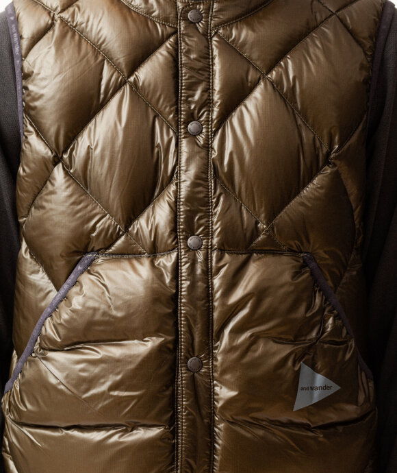 And Wander - Diamond Stitch Down Vest