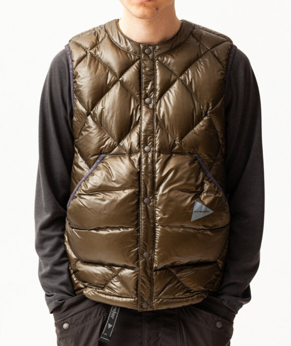 And Wander - Diamond Stitch Down Vest