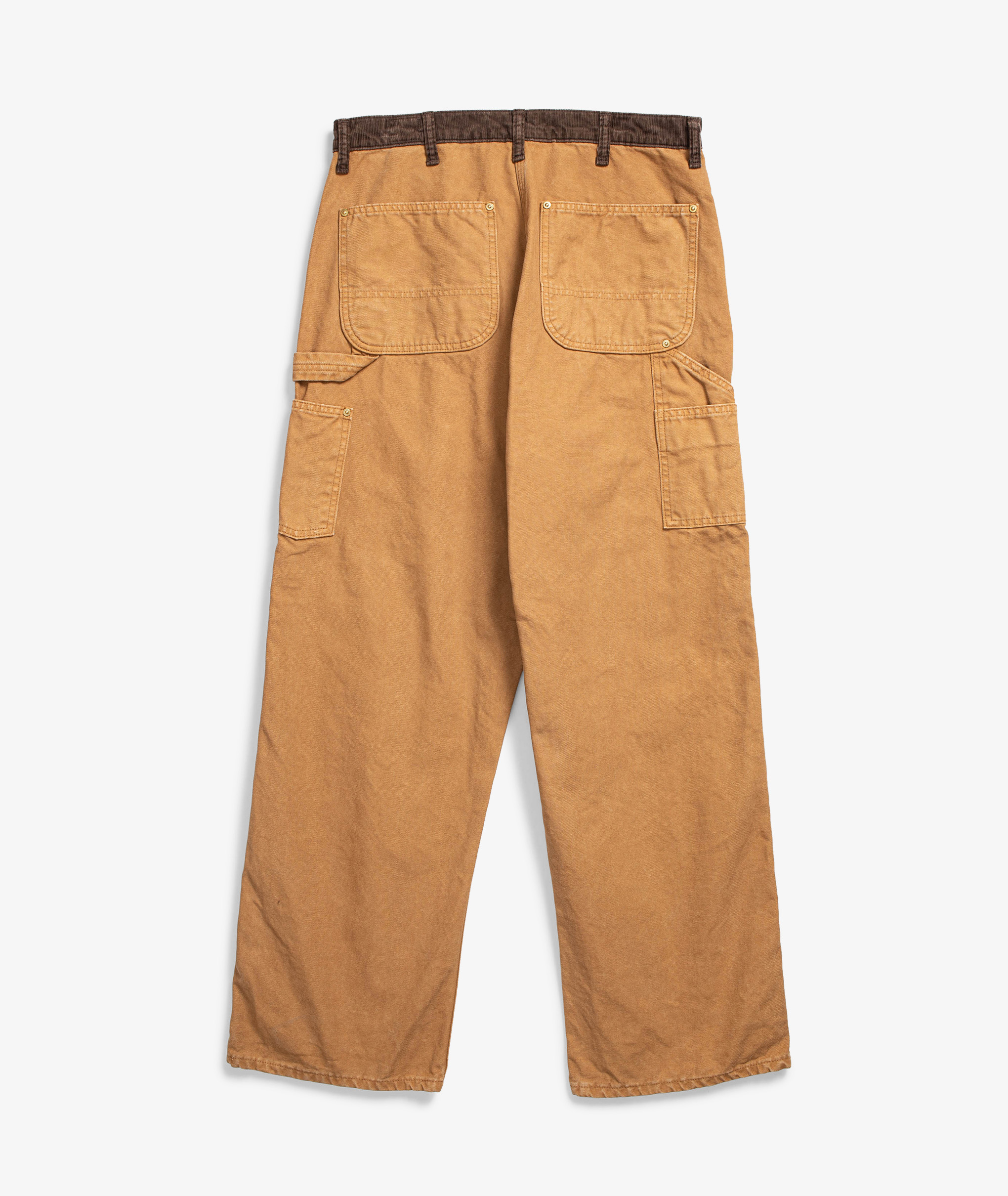 Norse Store  Shipping Worldwide - orSlow Two Tone Oxford Painter Pants -  Brown
