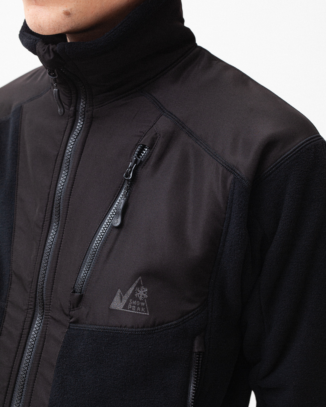 Norse Store  Shipping Worldwide - Snow Peak Fleece Hybrid Jacket - Black