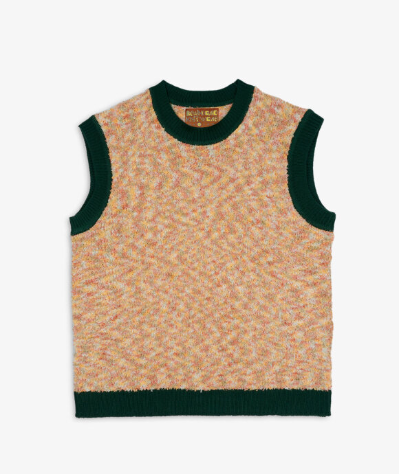 Brain Dead - Teddy Fur Striped Vest